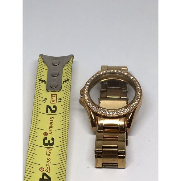Fossil Stainless Steel Parts Links Full Band 18mm Case W/ Crystal Rose Gold V868 - Picture 1 of 6